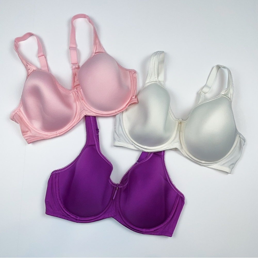 Wacoal Basic Beauty Spacer Underwire T-Shirt Bra Bundle - 38C